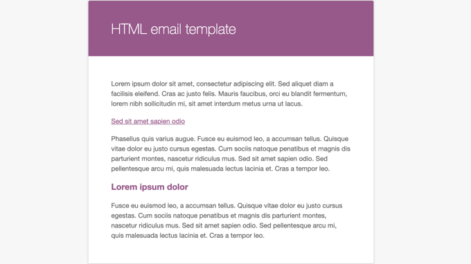 WooCommerce vous permet de prévisualiser le modèle d'e-mail contenant du texte factice WooCommerce vous permet de prévisualiser le modèle d'e-mail contenant du texte factice