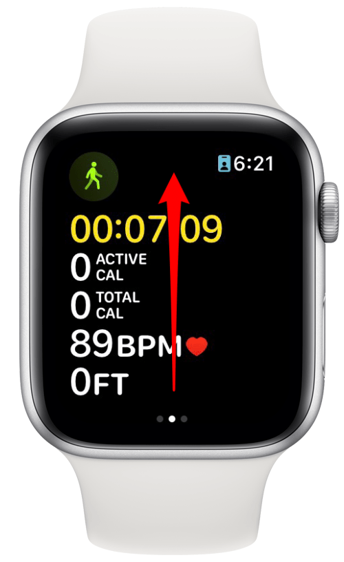 Ouvrez l'application Workout et commencez l'entraînement que vous avez choisi.