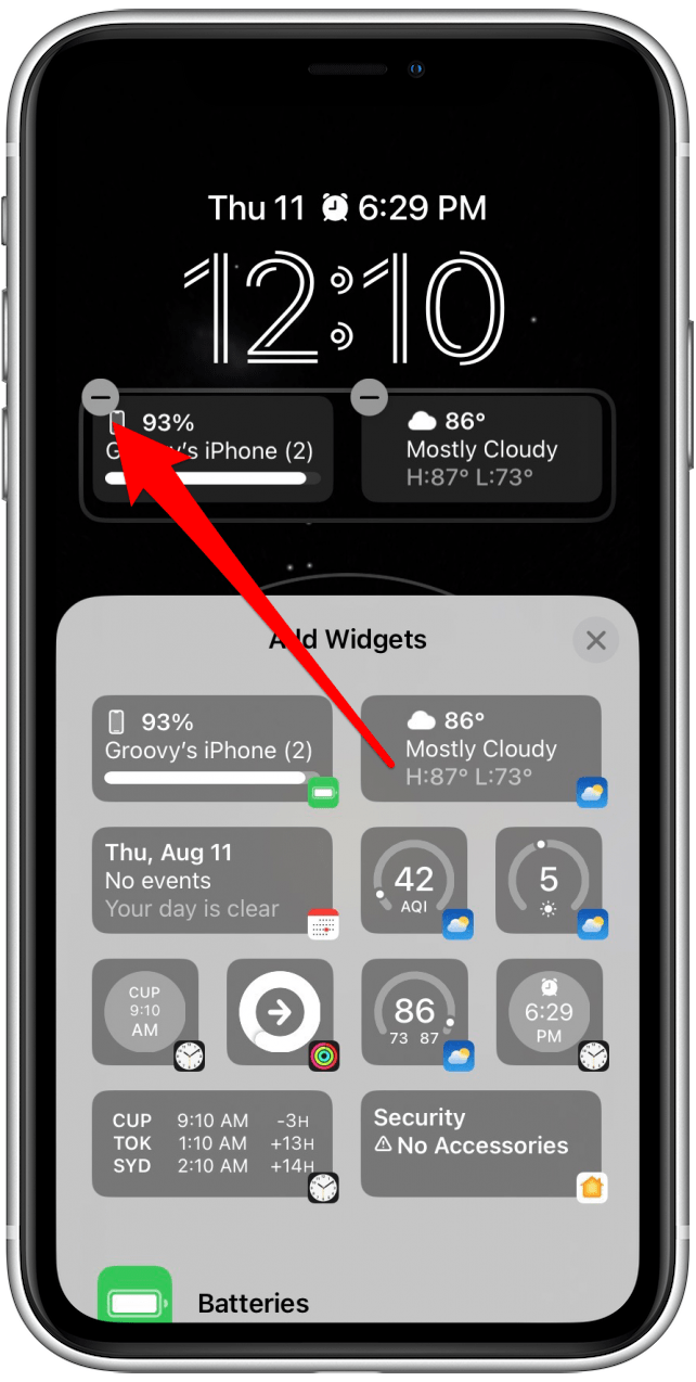 1661539208 324 Comment ajouter des widgets a lecran de verrouillage de liPhone