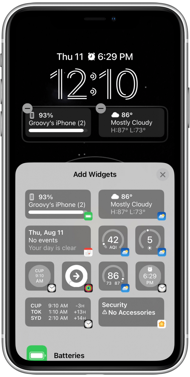 1661539208 822 Comment ajouter des widgets a lecran de verrouillage de liPhone