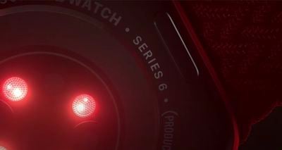 apple watch série 6 produit dos rouge