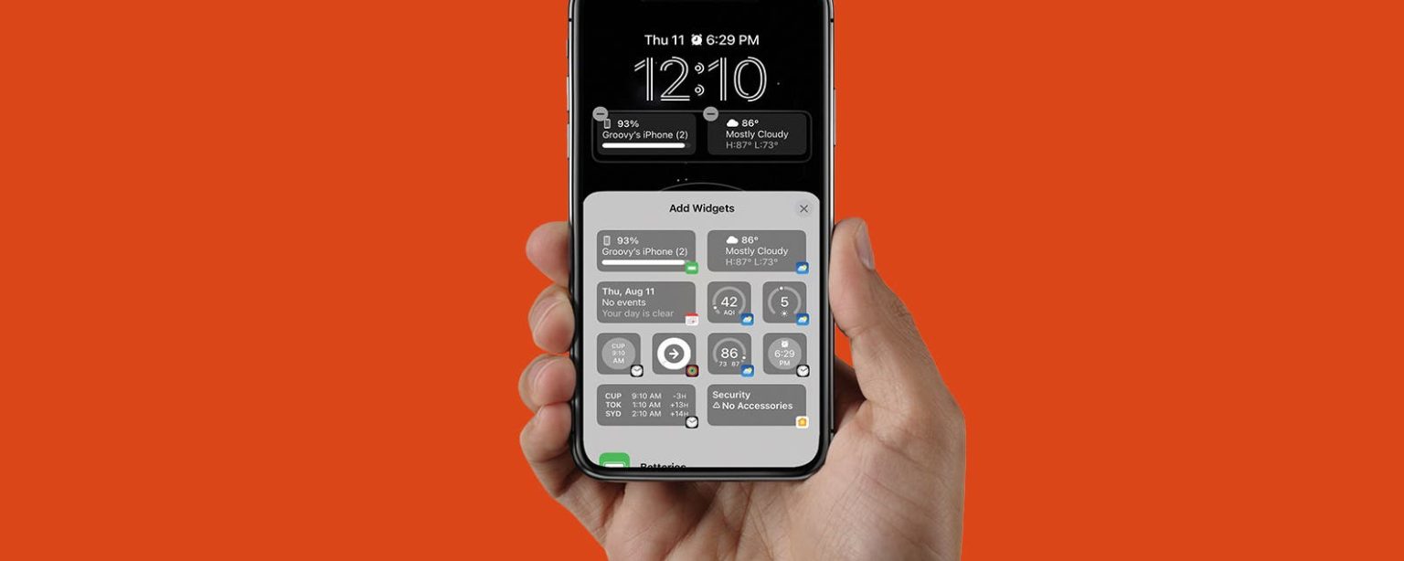 Comment ajouter des widgets a lecran de verrouillage de liPhone