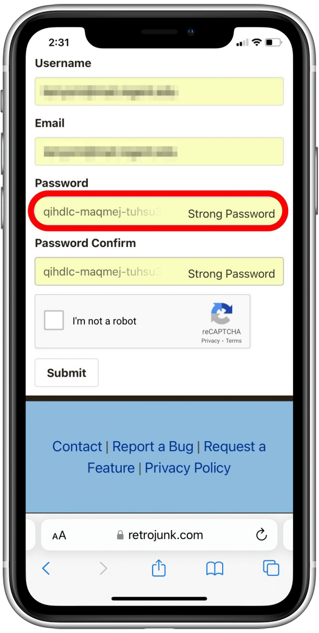 Comment modifier un mot de passe suggere Safari iOS 16