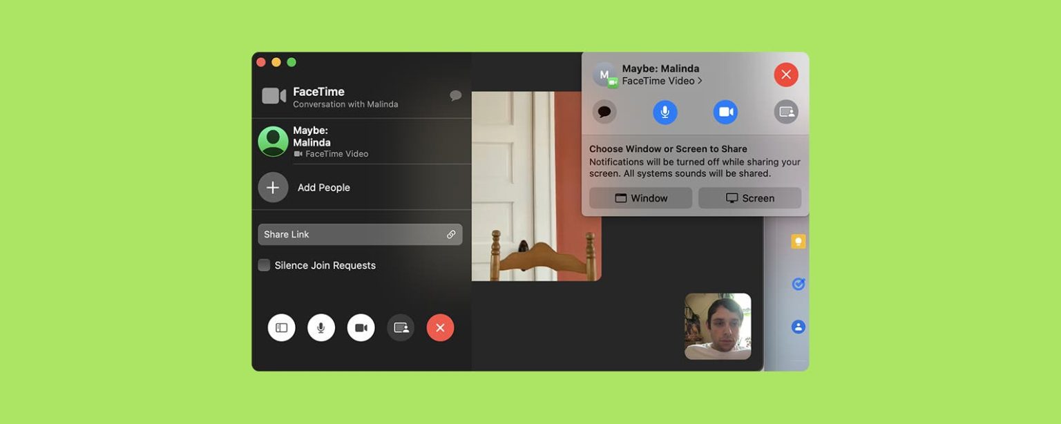Comment partager un ecran FaceTime sur Mac 2022