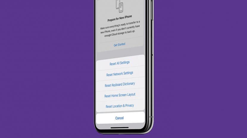 Comment reinitialiser tous les parametres sur iPhone dans iOS 16