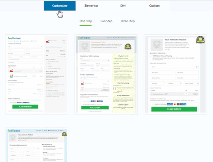 Exemple de paiement WooFunnels Exemple de paiement WooFunnels