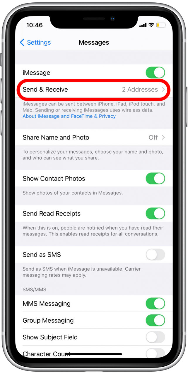 Appuyez sur Envoyer et recevoir