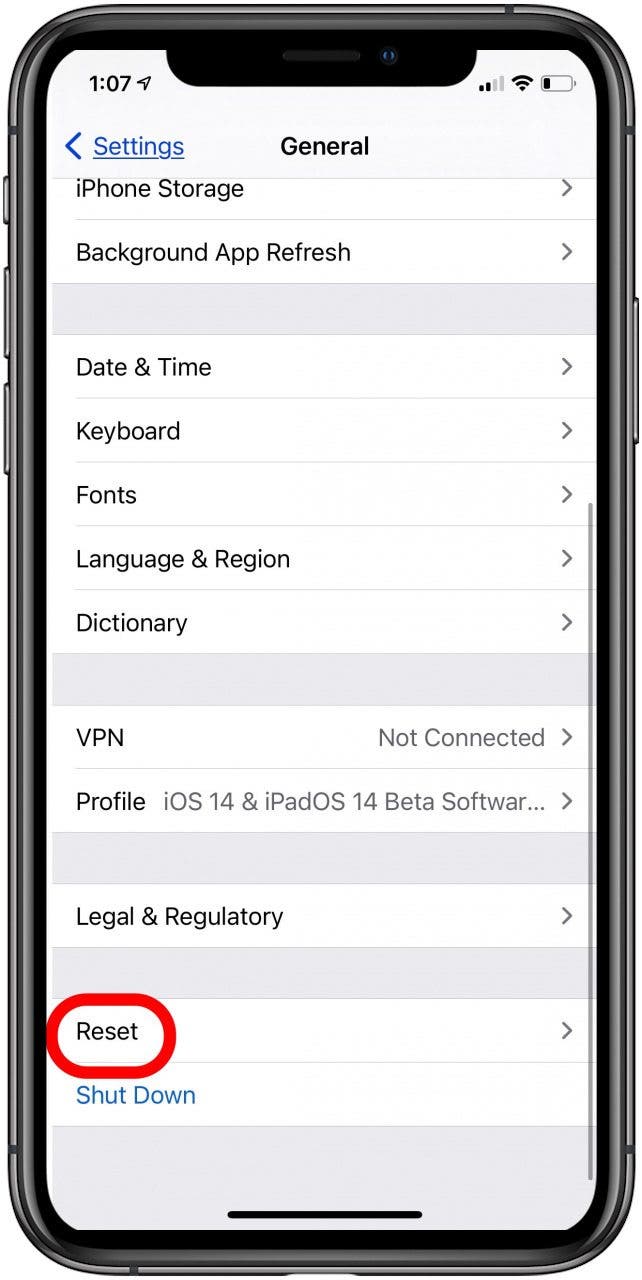 comment réinitialiser l'iphone