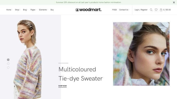 Le thème WoodMart.