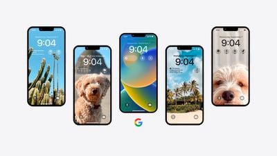 Widgets d'écran de verrouillage Google iOS 16