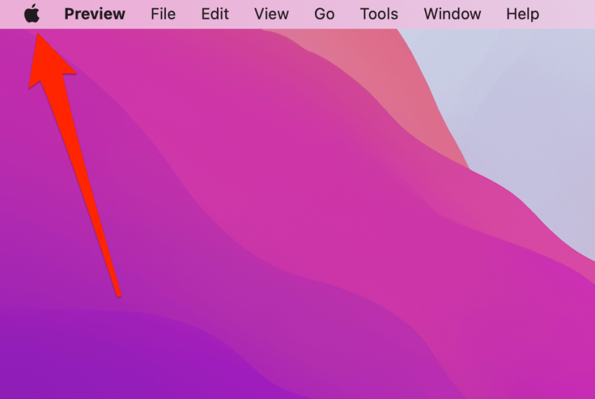 Sélectionnez le menu Mac