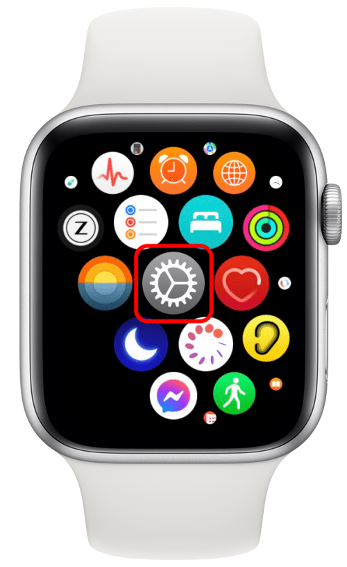 Maintenant que vous avez réglé votre alarme, revenez à l'écran de vos applications et appuyez sur Paramètres.