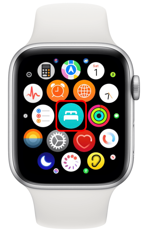 Si vous avez configuré une alarme de sommeil via l'heure du coucher dans l'application Santé, vous pouvez revérifier vos paramètres en appuyant sur Sommeil dans votre liste d'applications.