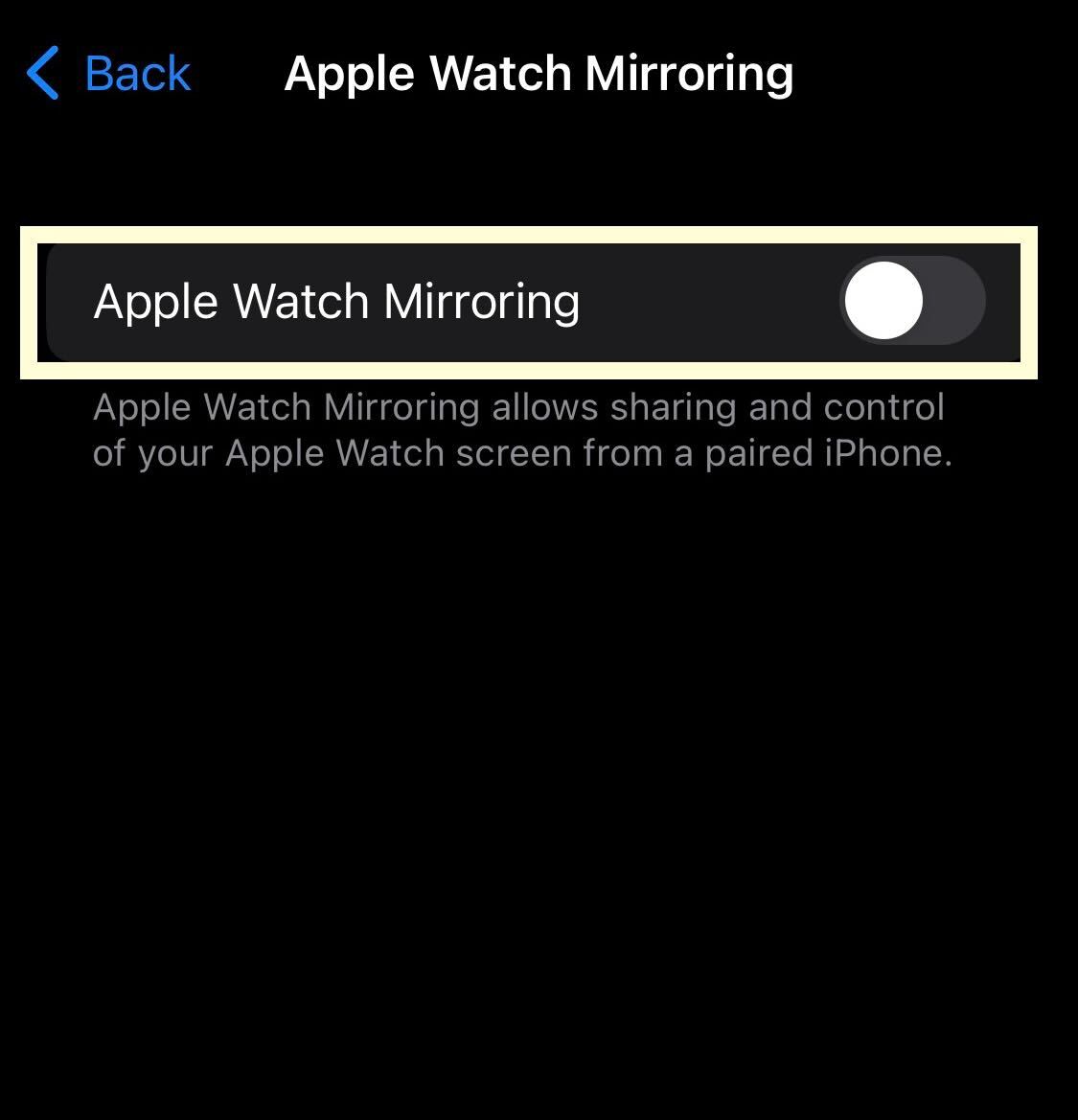 1665462727 787 Comment mettre en miroir votre Apple Watch sur un iPhone