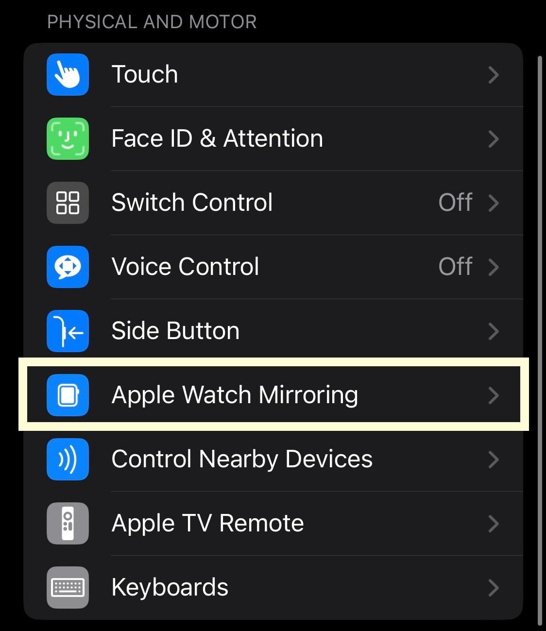 1665462727 864 Comment mettre en miroir votre Apple Watch sur un iPhone