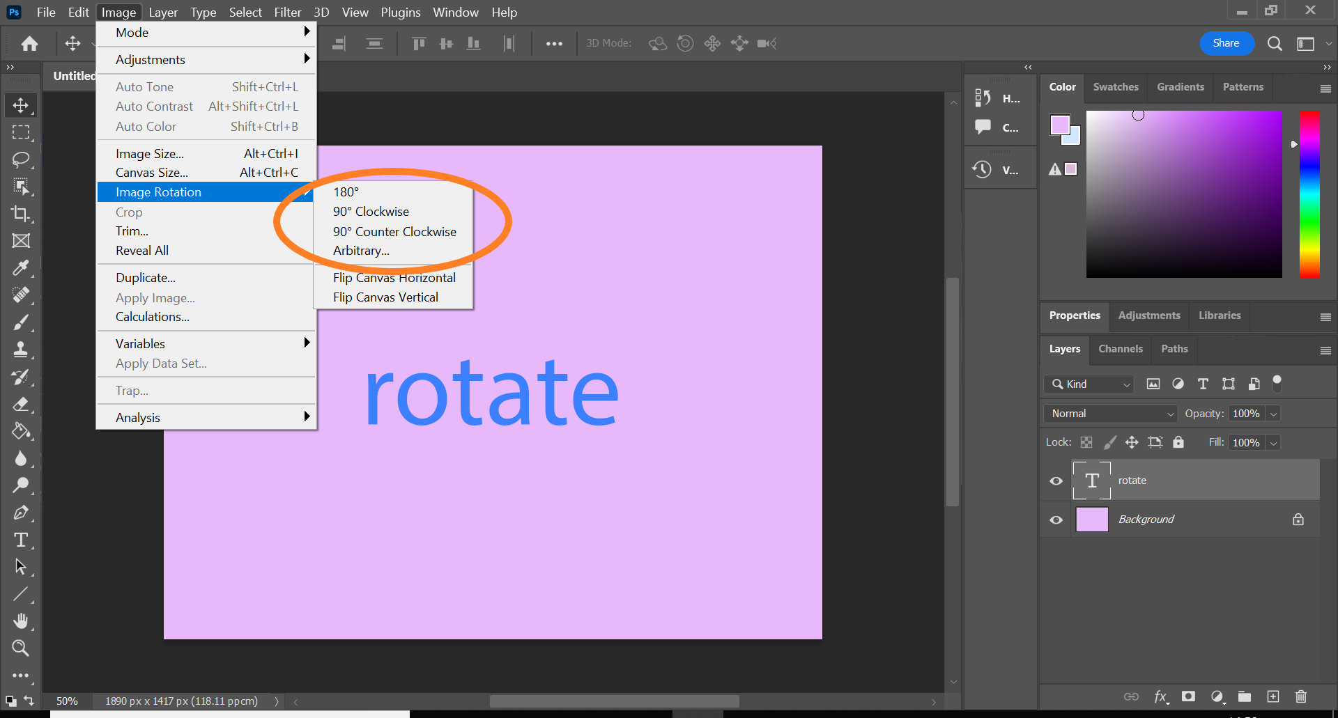 1666342814 188 Comment faire pivoter une image dans Photoshop