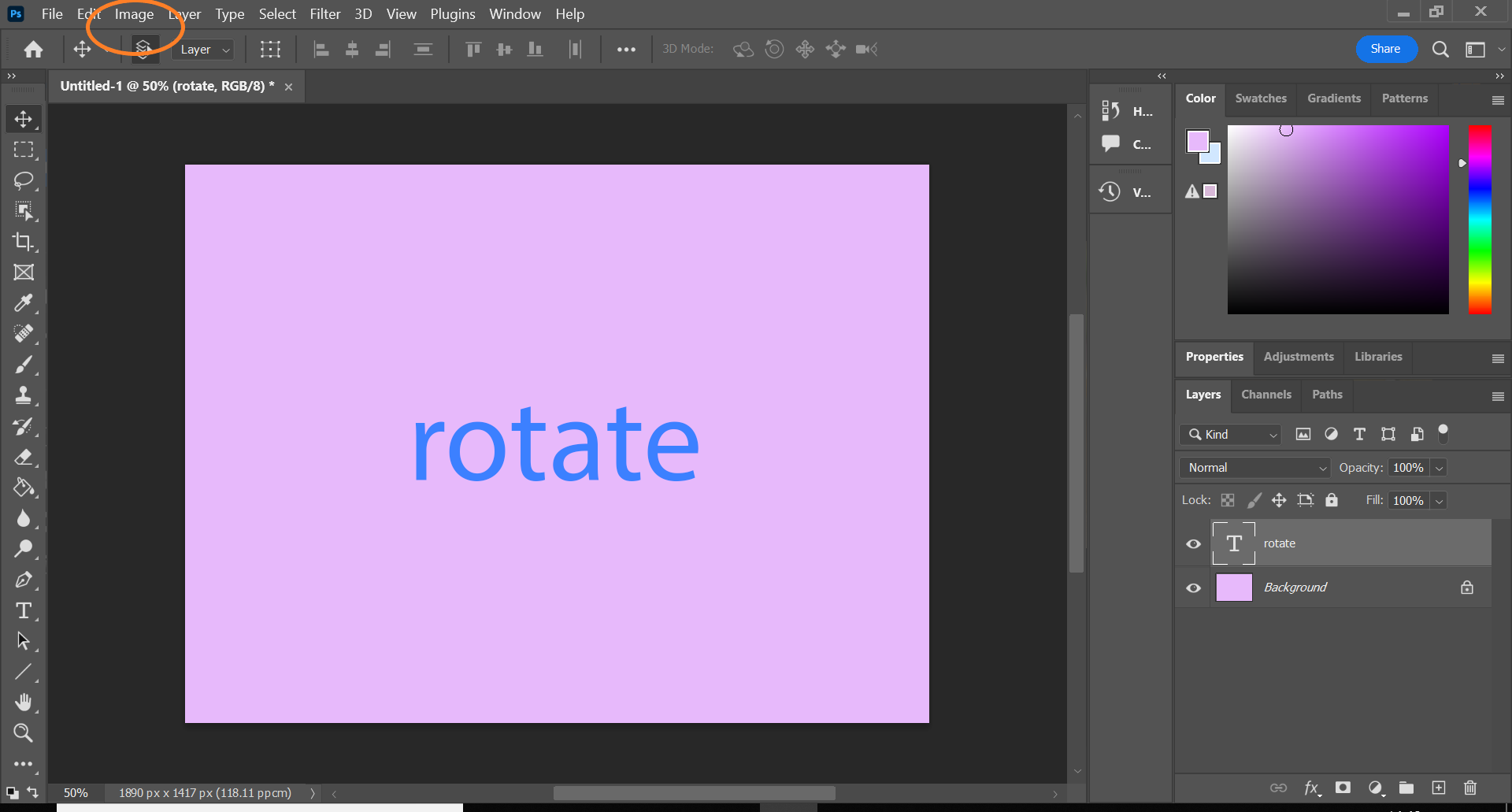 1666342814 442 Comment faire pivoter une image dans Photoshop