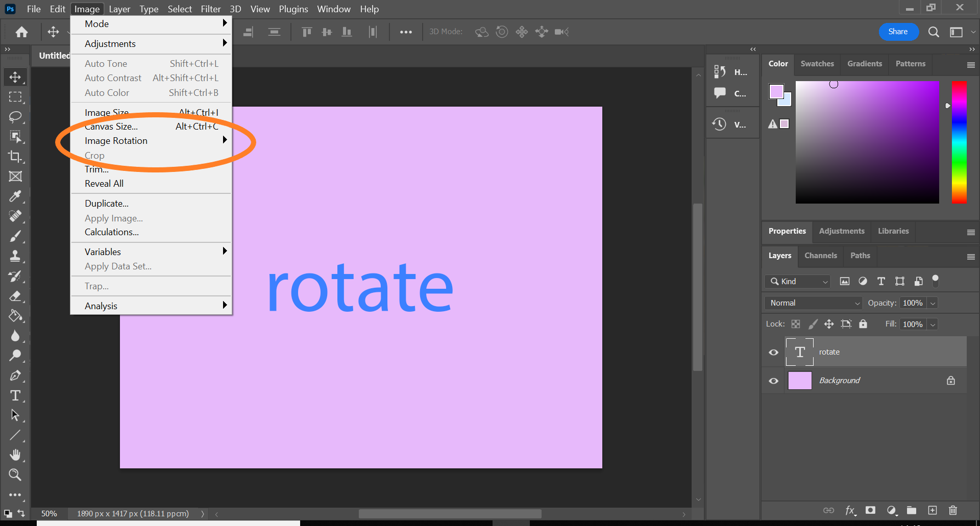 1666342814 864 Comment faire pivoter une image dans Photoshop