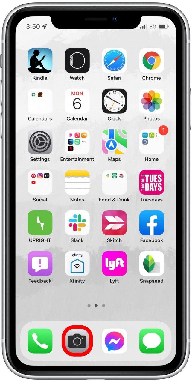 Caméra de texte en direct iPhone