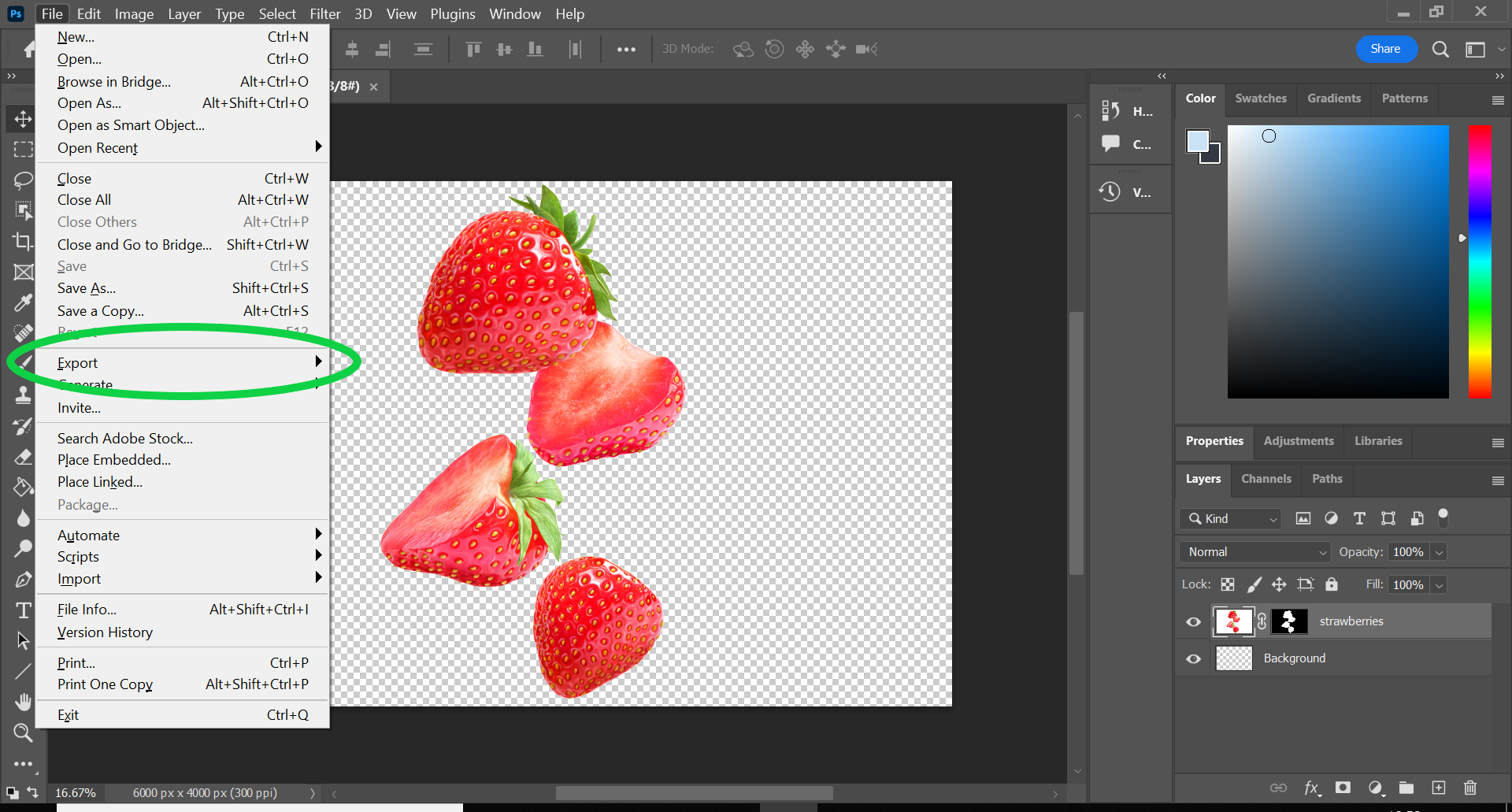 1666880175 991 Comment enregistrer un arriere plan transparent dans Photoshop