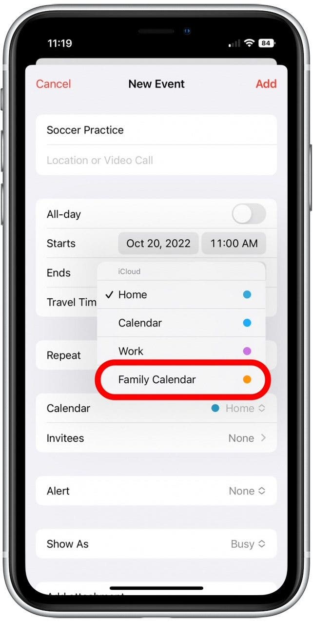 1667234888 878 Creez facilement un calendrier familial partage sur votre iPhone iOS