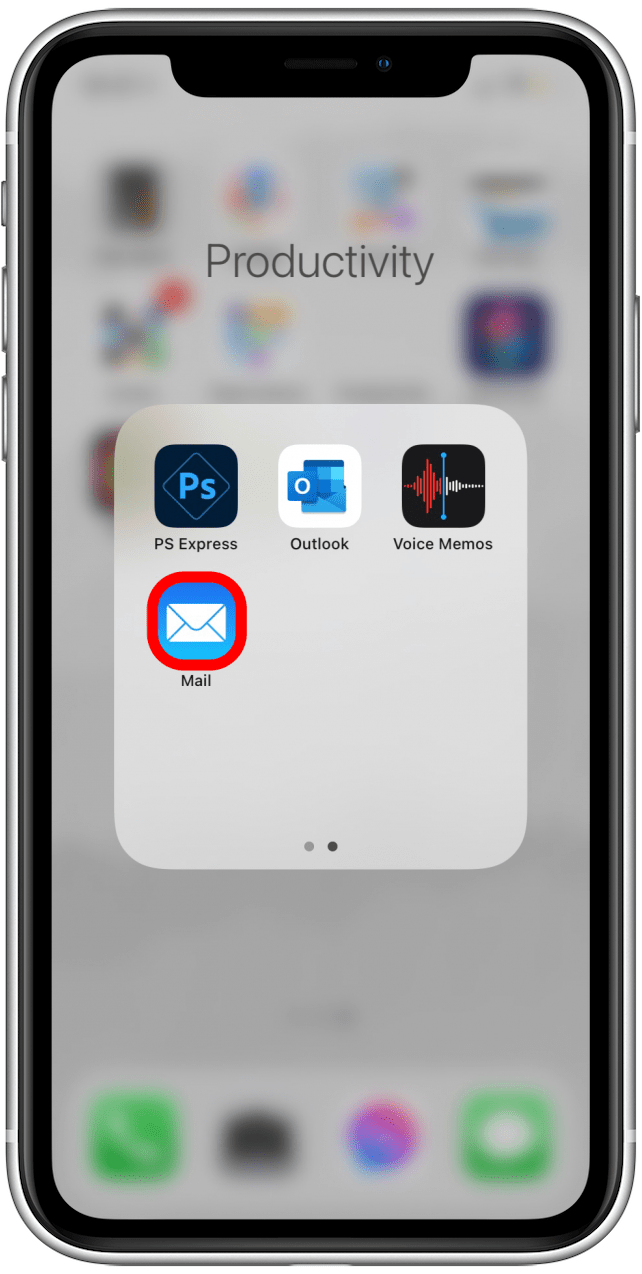 Ouvrir l'application Mail
