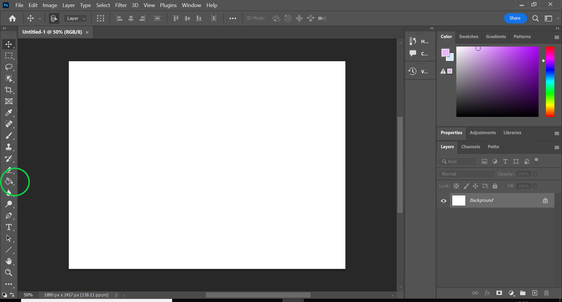 Comment faire un degrade dans Photoshop