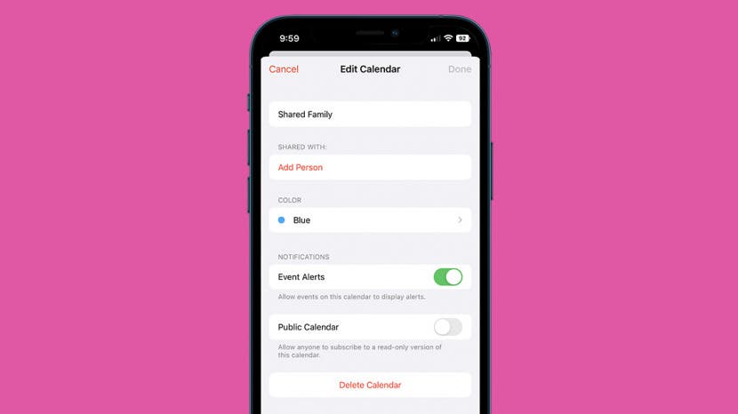 Creez facilement un calendrier familial partage sur votre iPhone iOS