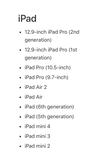 iPads qui peuvent transférer des données avec un démarrage rapide