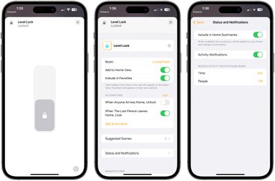 application d'accueil de verrouillage de niveau