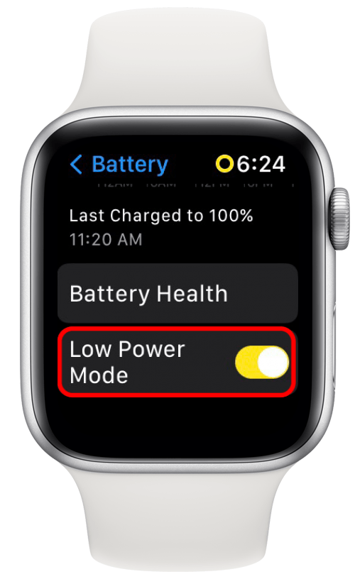 Pour désactiver le mode faible consommation, appuyez simplement à nouveau sur la bascule.