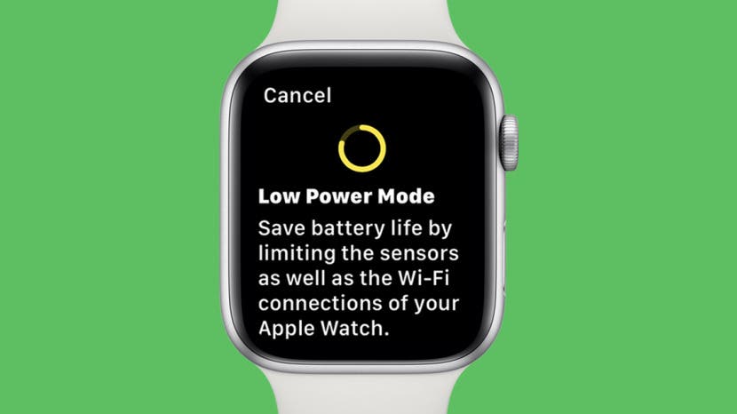 Comment fonctionne le mode basse consommation sur Apple Watch watchOS
