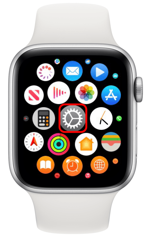 Ouvrez l'application Paramètres sur votre Apple Watch.