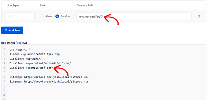 Si vous souhaitez uniquement masquer des fichiers PDF individuels, vous devrez simplement saisir le nom de ce PDF dans le champ