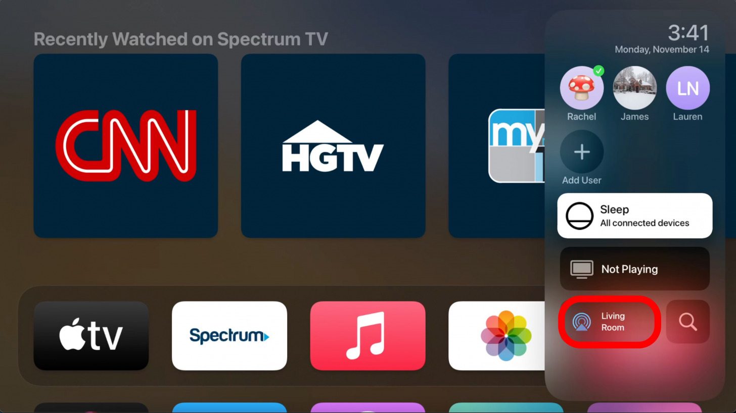 Vous pouvez connecter des haut-parleurs Bluetooth, AirPlay, etc. en appuyant sur le bouton AirPlay en bas à gauche.