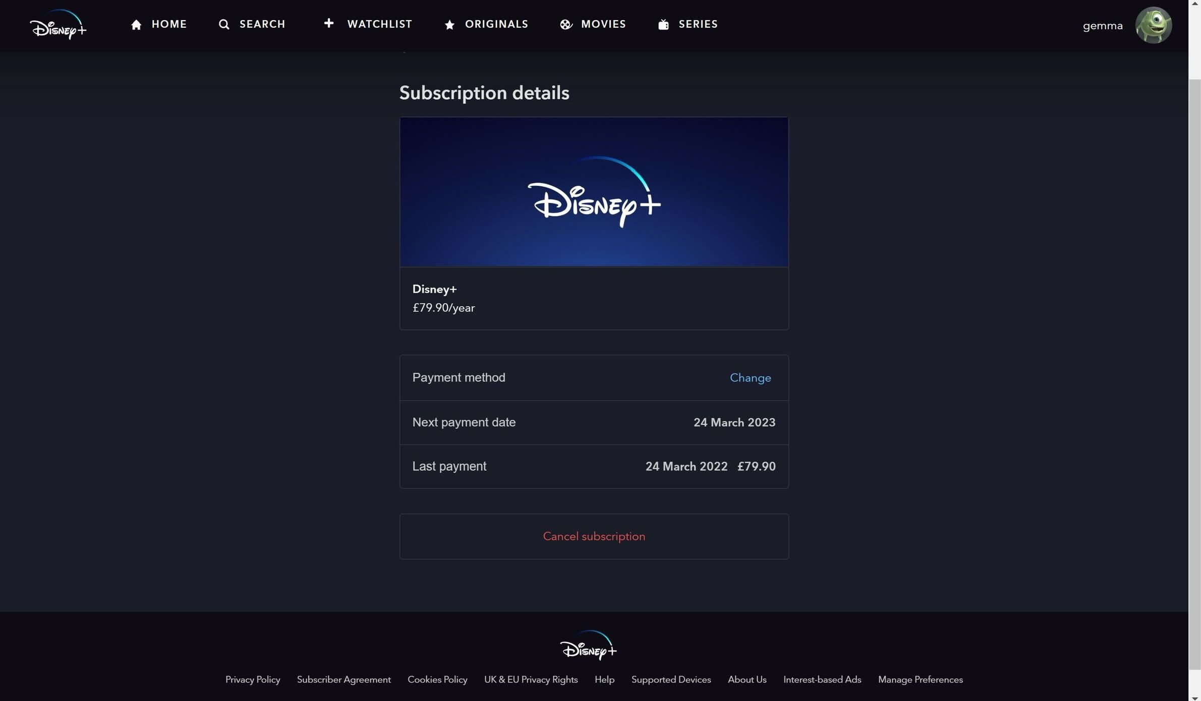 1670010030 499 Comment annuler Disney Plus