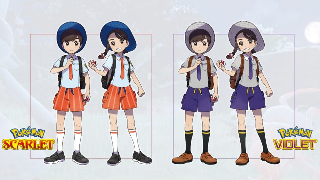 Uniformes Pokemon Scarlet et Violet