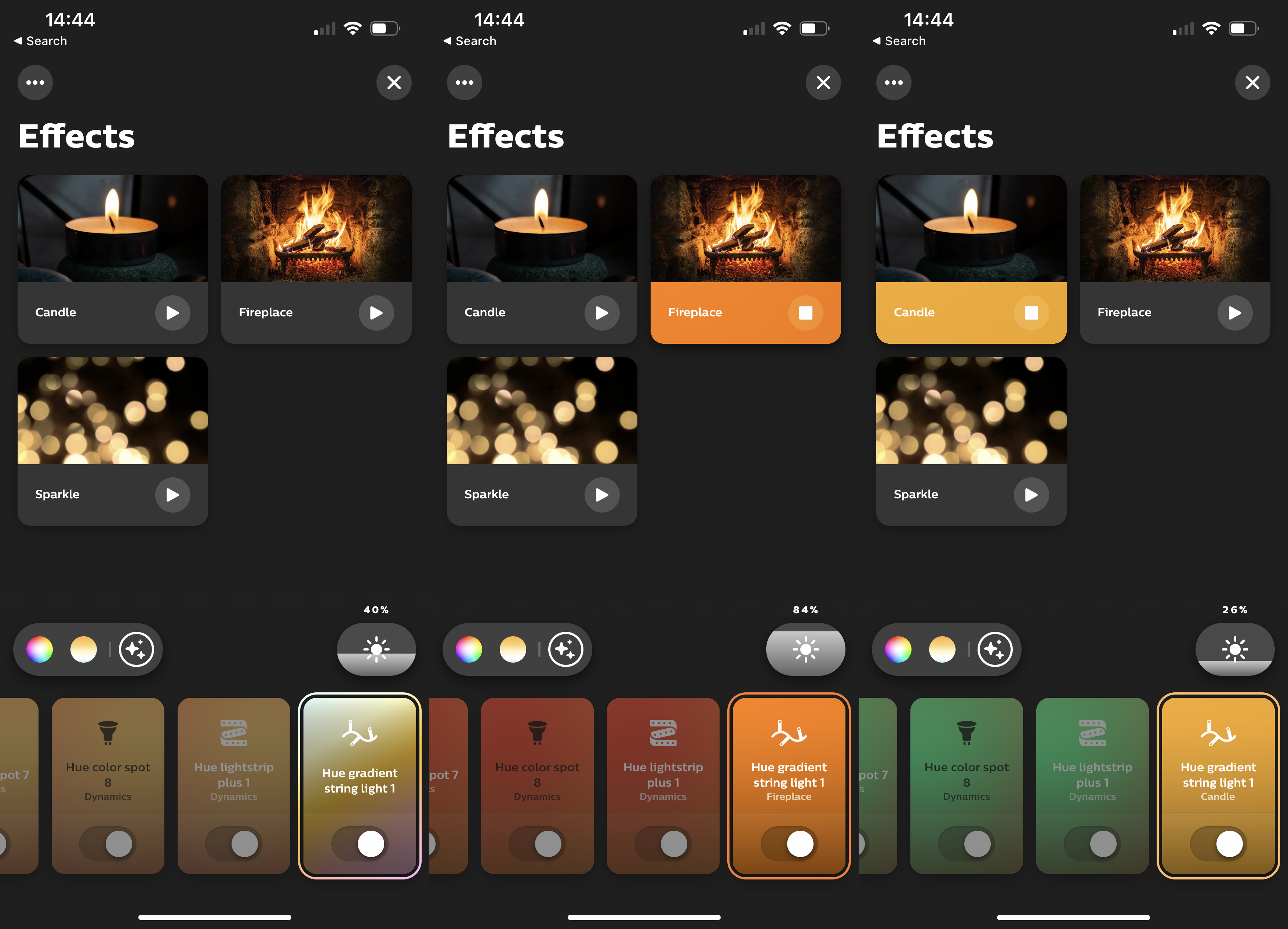 Les scènes spéciales des Philips Hue Festavia String Lights