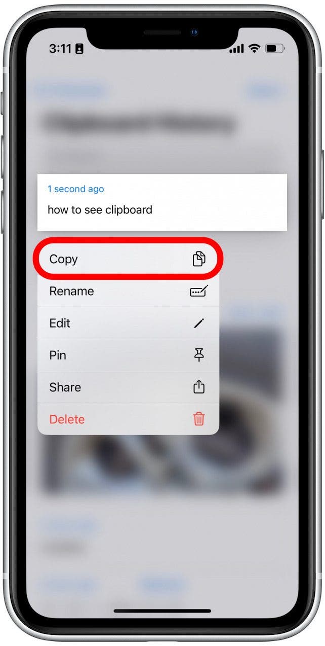 Appuyez sur Copier. Vous aurez besoin d'un abonnement au plan premium de Paste pour utiliser cette fonctionnalité.