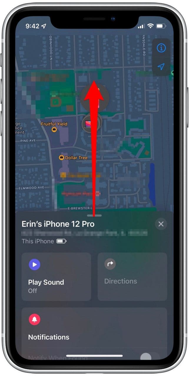 Alertes Localiser mon iPhone laissé derrière