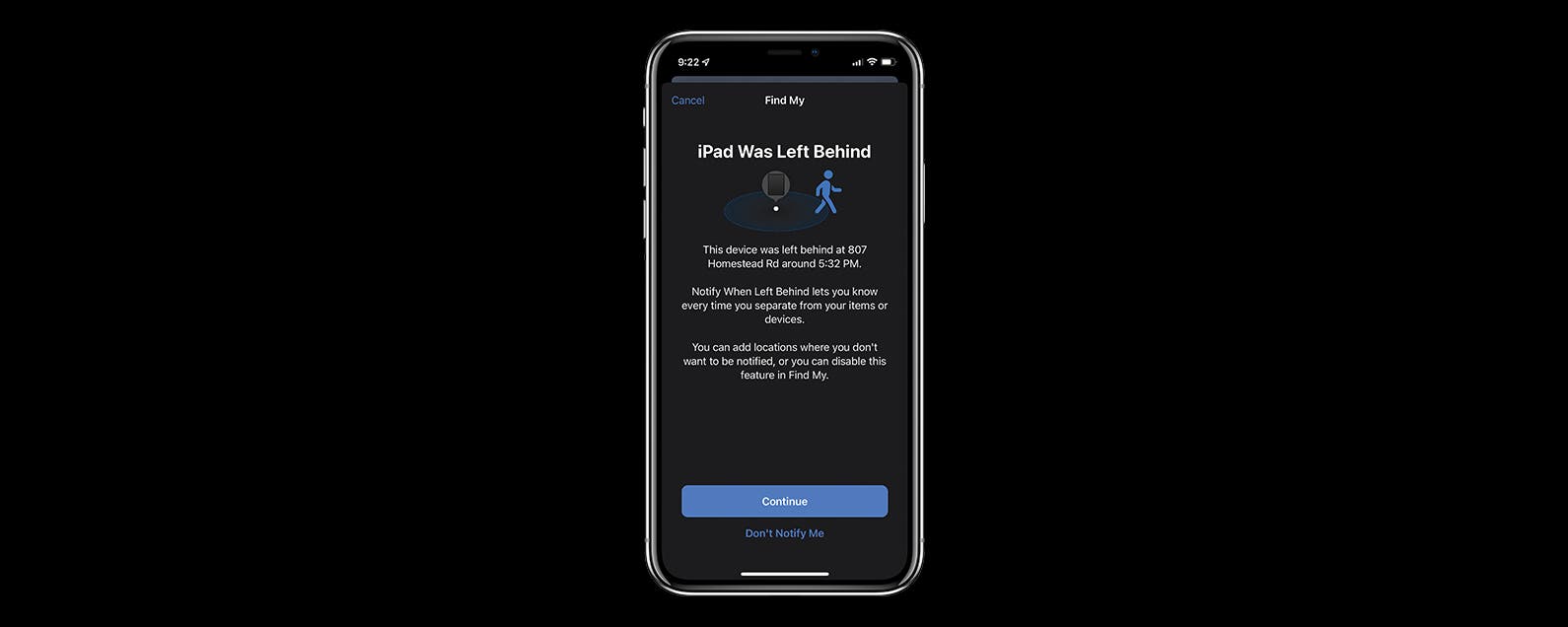 1671220580 Comment desactiver les alertes de peripherique laisse derriere sur iPhone