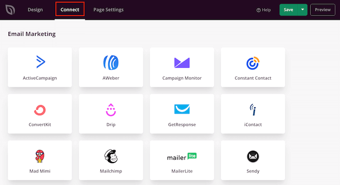 Connecter les services de marketing par e-mail à SeedProd