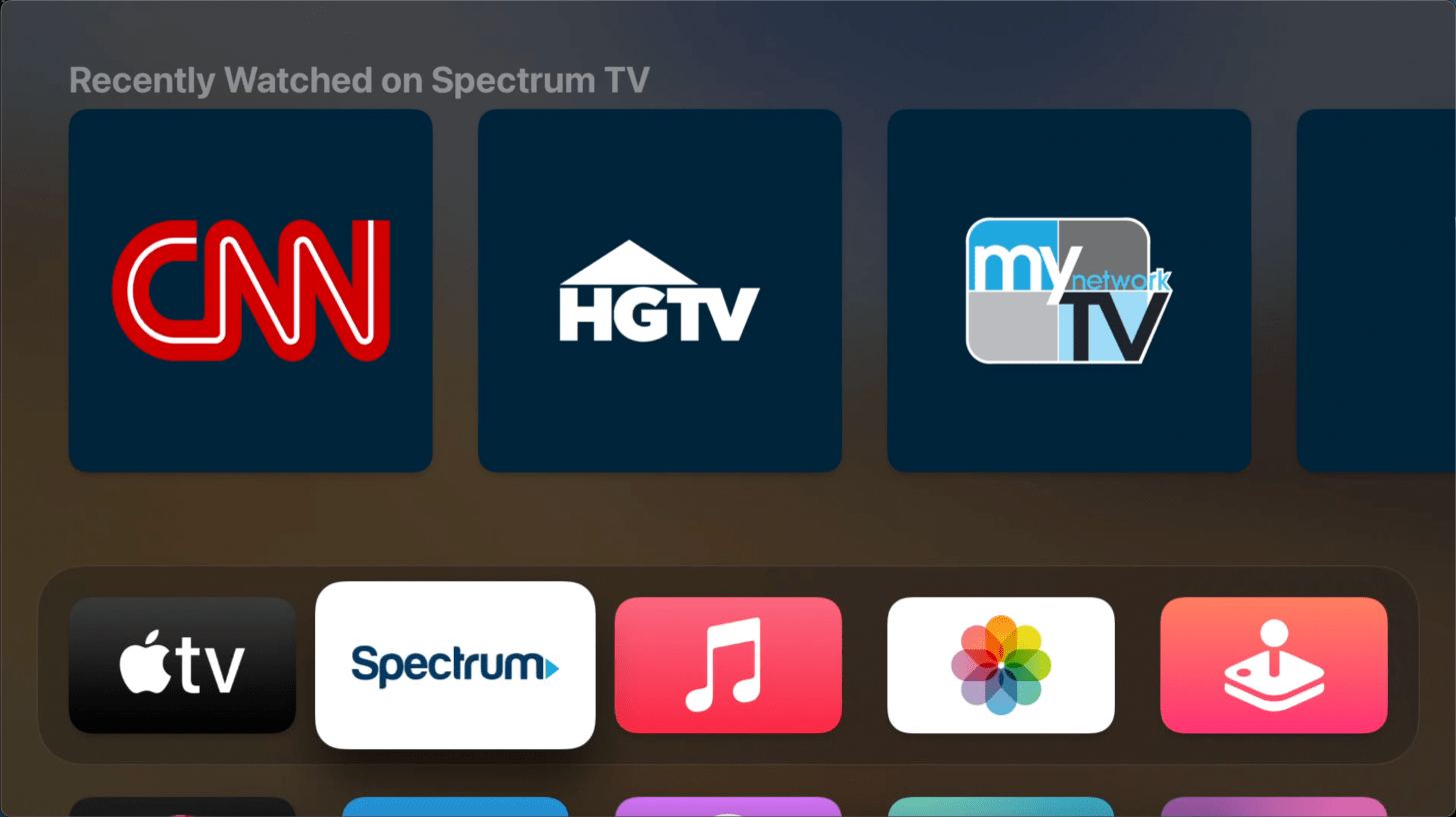 Pour ouvrir le Centre de contrôle, allumez votre Apple TV. Vous pouvez accéder au centre de contrôle dans n'importe quelle application.