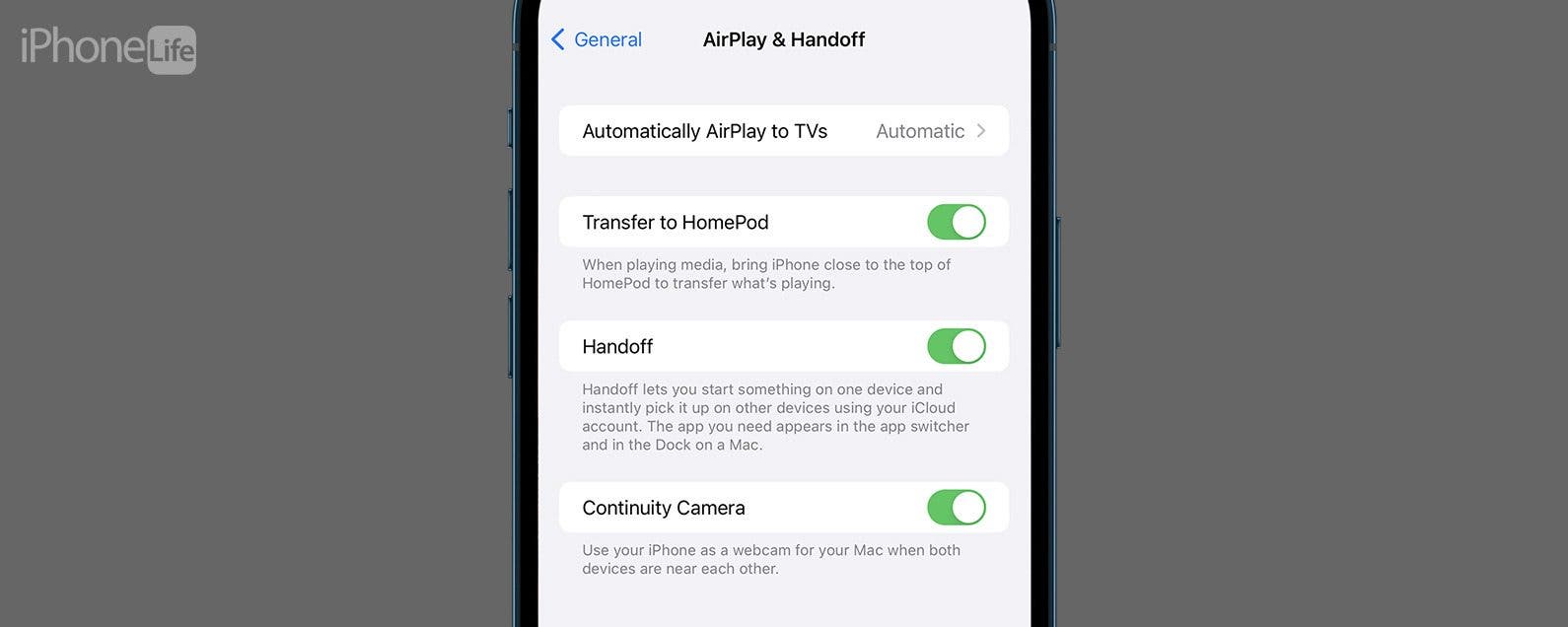 Comment desactiver le transfert du HomePod depuis liPhone iOS 16