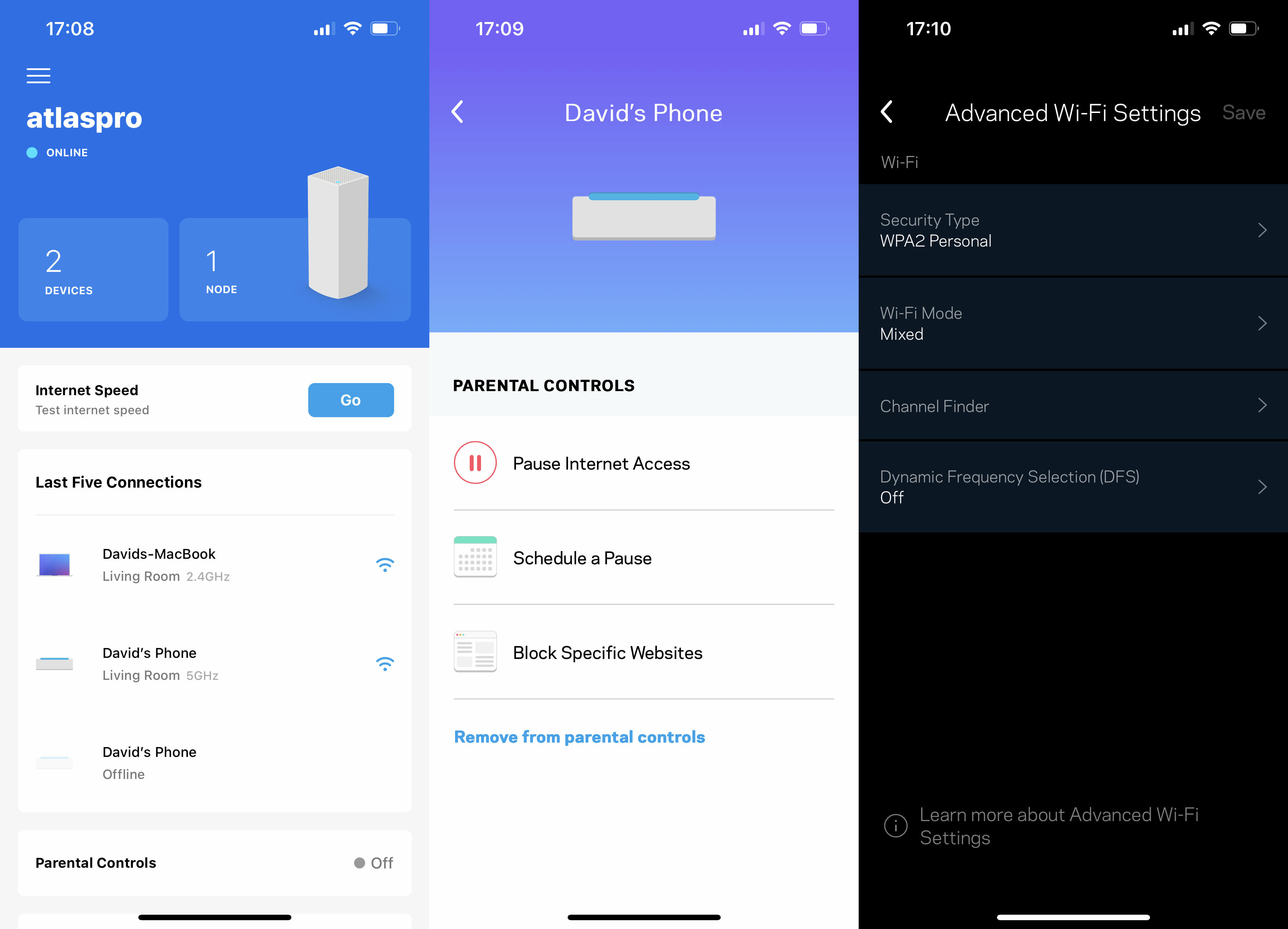 L'application Linksys Atlas Pro 6