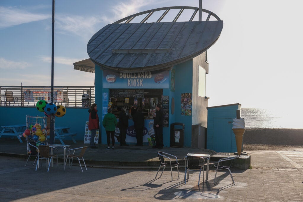 Photo d'un kiosque prise avec le Fujiflim X-H2