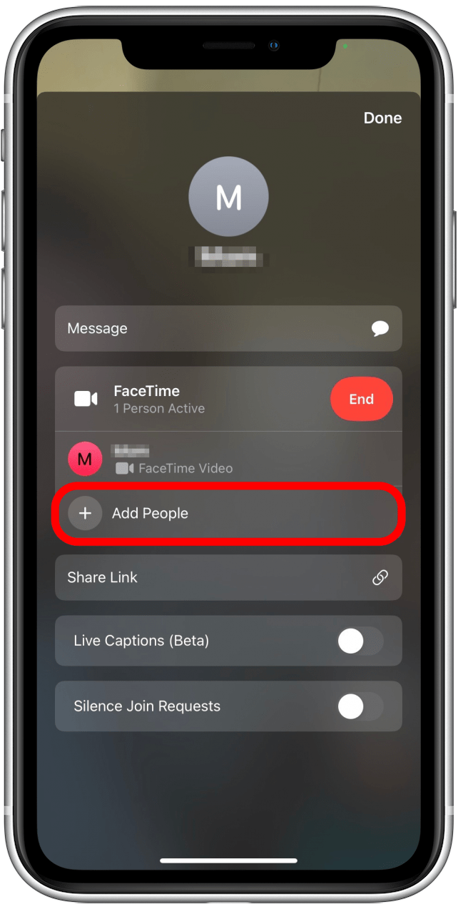Comment ajouter des personnes à l'appel FaceTime sur iPhone