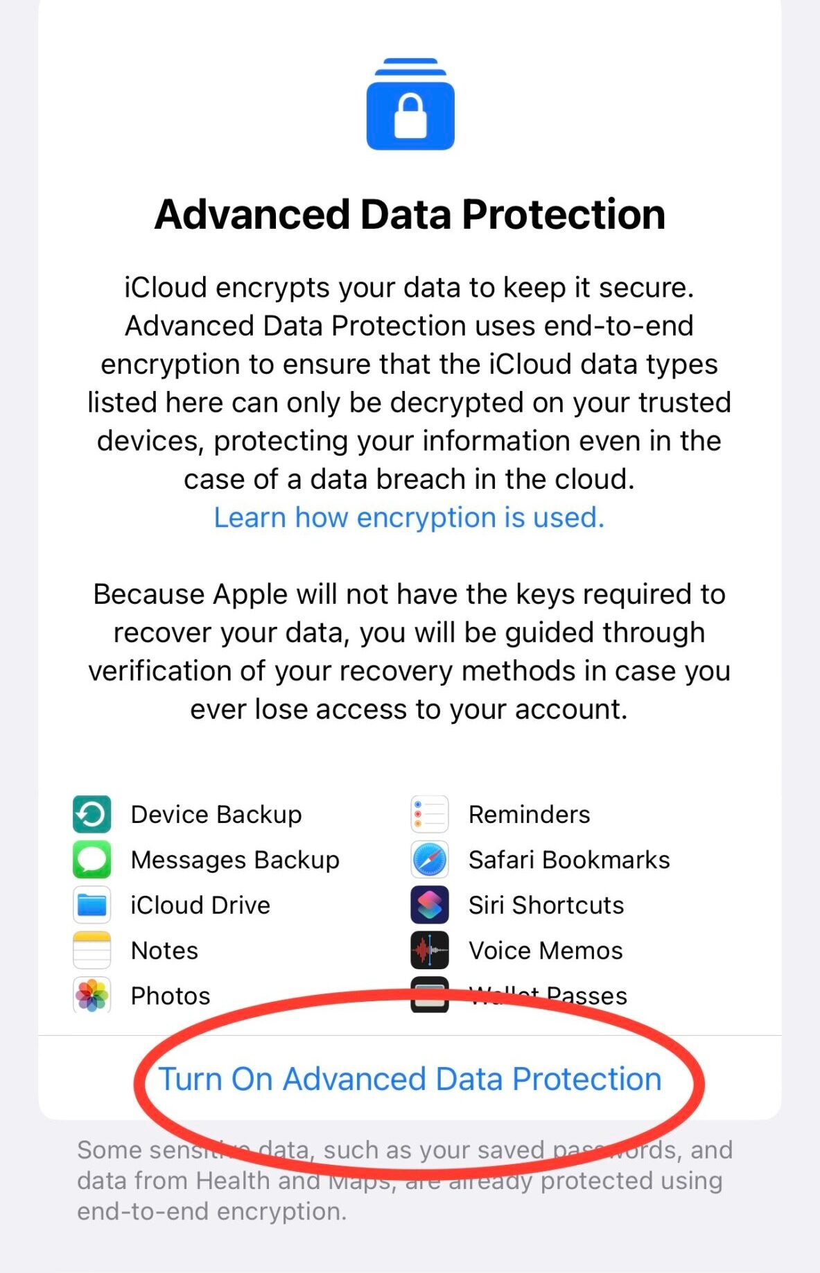 1674607235 640 Comment activer la protection avancee des donnees pour iCloud sur