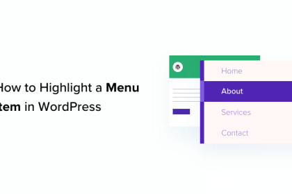 Comment mettre en surbrillance un element de menu dans WordPress
