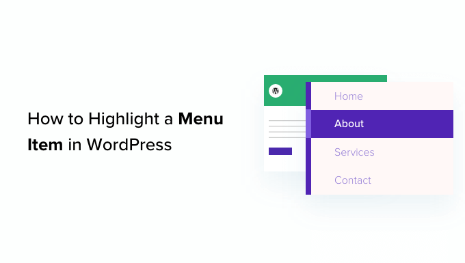 Comment mettre en surbrillance un element de menu dans WordPress